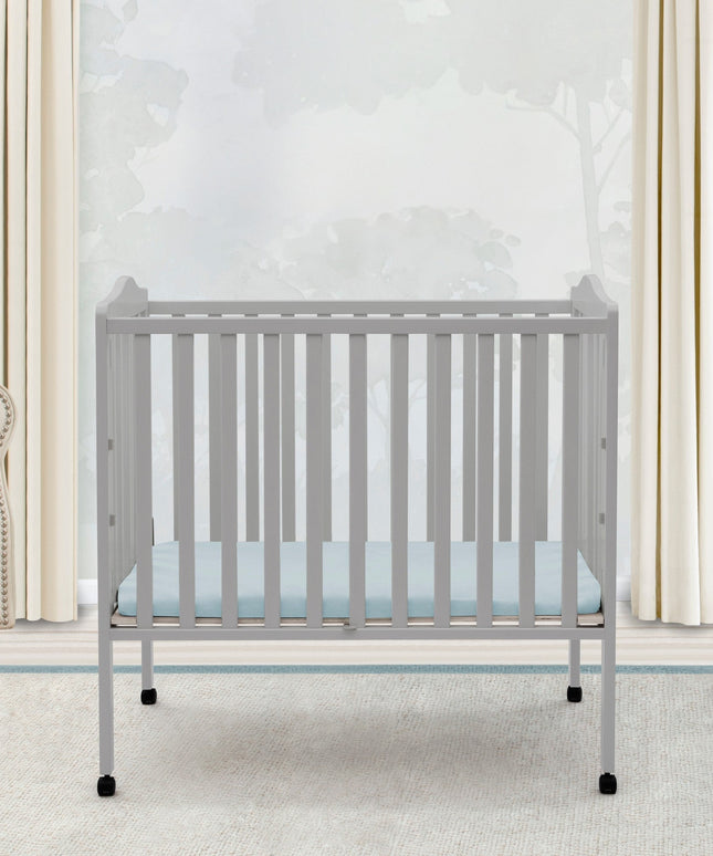 Folding Portable Mini Baby Crib with 1.5-inch Mattress