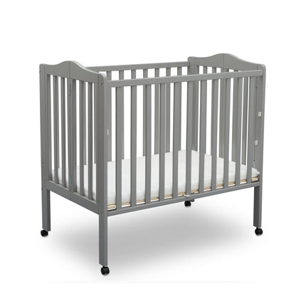 Folding Portable Mini Baby Crib with 1.5-inch Mattress