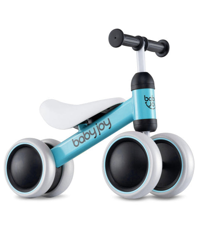 Baby Balance Bike for 2 Years Old Boys Girls No Pedal 4 Wheels-Blue