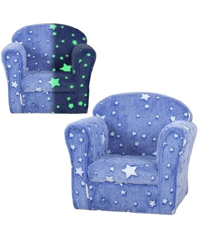 Toddler Sofa with Glow in The Dark Star Design