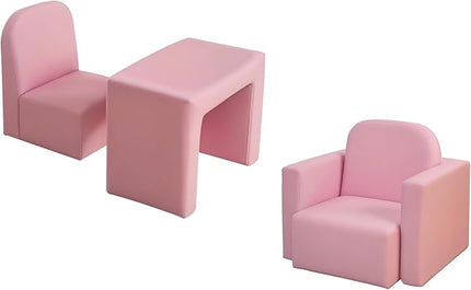 2-in-1 Multifunctional Kids Sofa Convertible Table and Chair