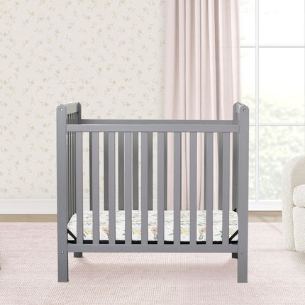 Classic Mini Crib with 2.75-inch Mattress - Convertible to Twin Bed