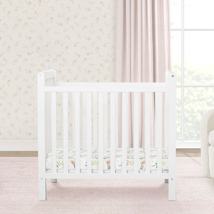 Classic Mini Crib with 2.75-inch Mattress - Convertible to Twin Bed