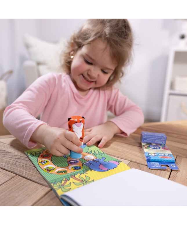 Sticker WOW!™ Tiger Bundle: Activity Pad & Sticker Stamper + Mini Activity Pad and 200 Refill Stickers