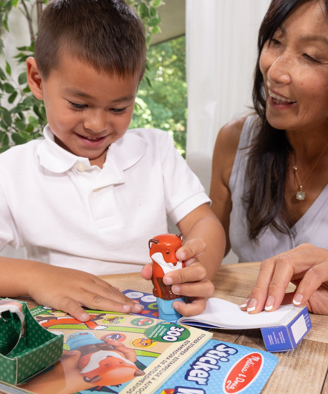 Sticker WOW!™ Fox Bundle: Activity Pad & Sticker Stamper + Mini Activity Pad and 200 Refill Stickers