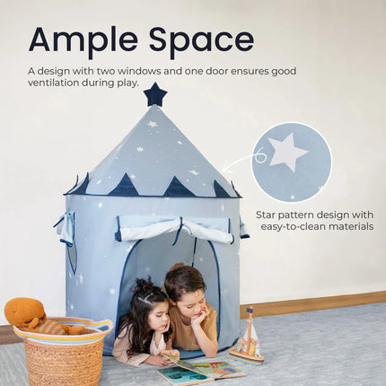 Tiny Land® Kids Tent – Starry Blue Indoor Tent for Toddlers