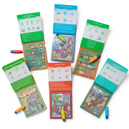 Water WOW! 6-Pack – Animals, Vehicles, Alphabet, Numbers, Safari, Under the Sea