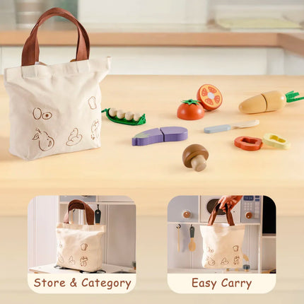 Wooden Childs Play Food Set - Vegetables