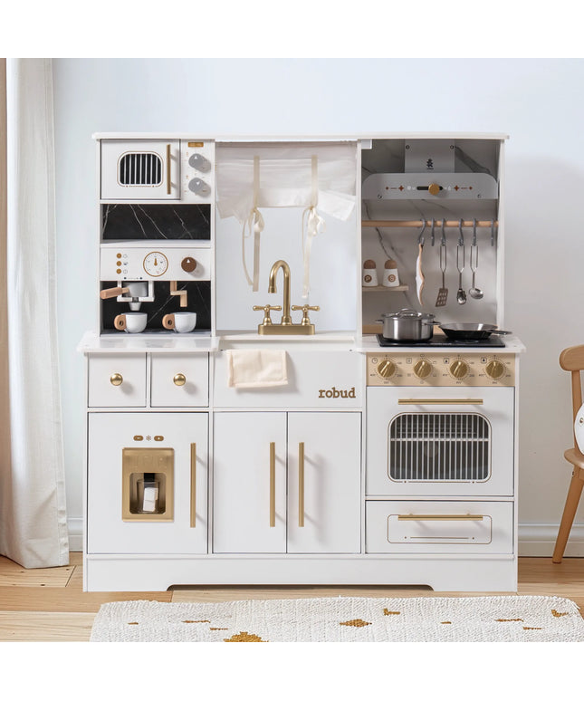 Modern Play Kitchen for Kids - White