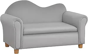 Ergonomic Foam Kids Sofa with Inner Toy Storage Chest