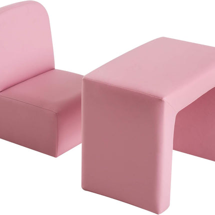 2-in-1 Multifunctional Kids Sofa Convertible Table and Chair