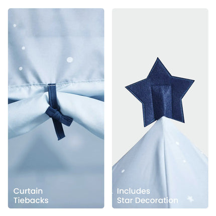 Tiny Land® Kids Tent – Starry Blue Indoor Tent for Toddlers