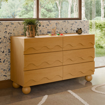 Lido Wave 6-Drawer Assembled Dresser