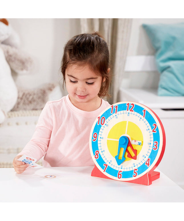 Turn & Tell Wooden Clock