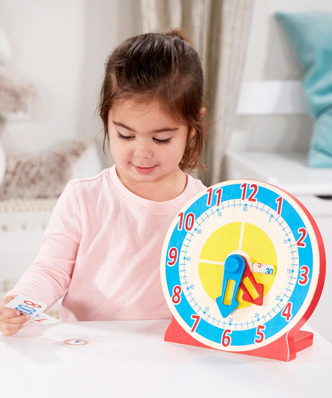 Turn & Tell Wooden Clock