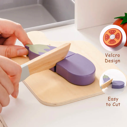 Wooden Childs Play Food Set - Vegetables