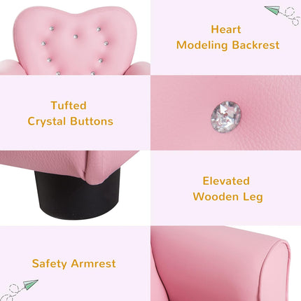 Tufted Upholstered Sofa Chair Princess Couch