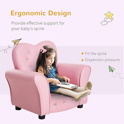 Tufted Upholstered Sofa Chair Princess Couch