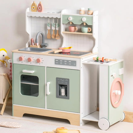 Wooden Play Kitchen Set - Expandable