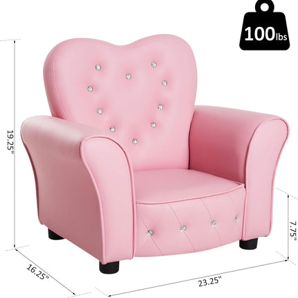 Tufted Upholstered Sofa Chair Princess Couch