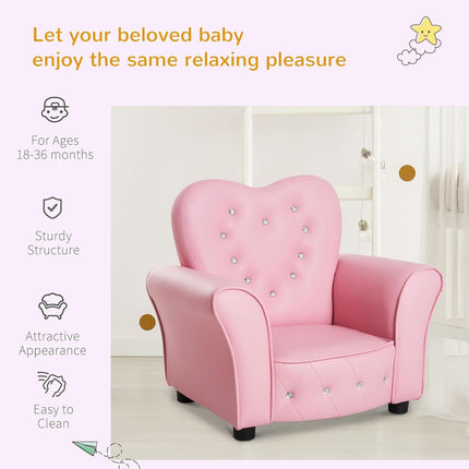 Tufted Upholstered Sofa Chair Princess Couch