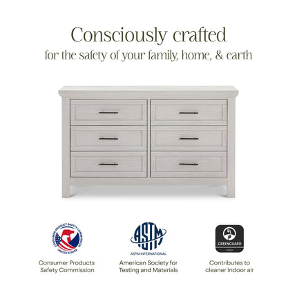 Emory Farmhouse 6-Drawer Dresser