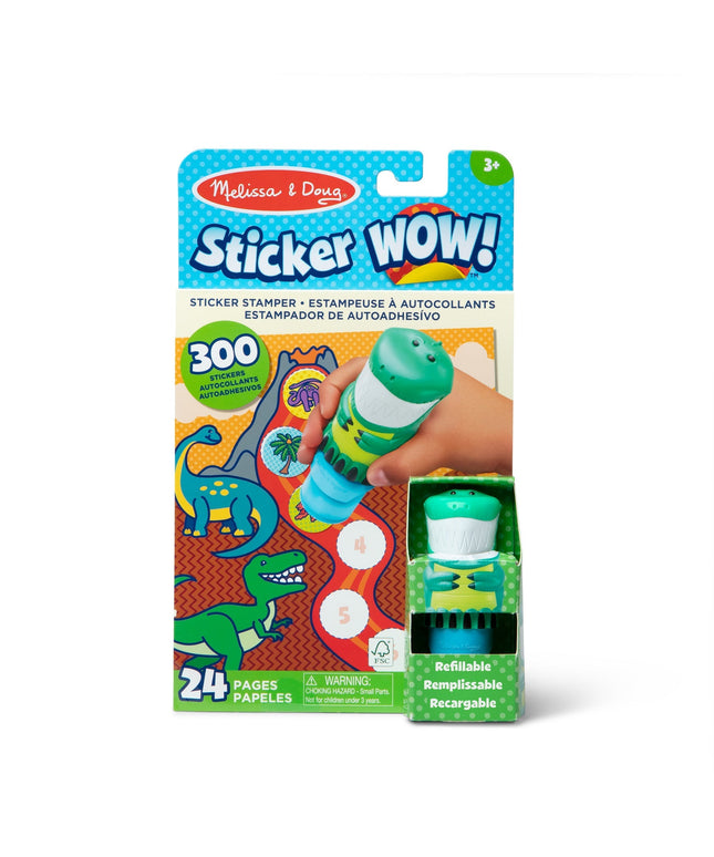 Sticker WOW!® Activity Pad & Sticker Stamper 12-PACK  - Dinosaur