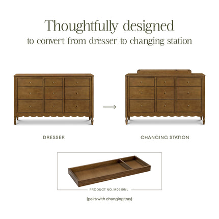 Ambrosia 9-Drawer Assembled Dresser