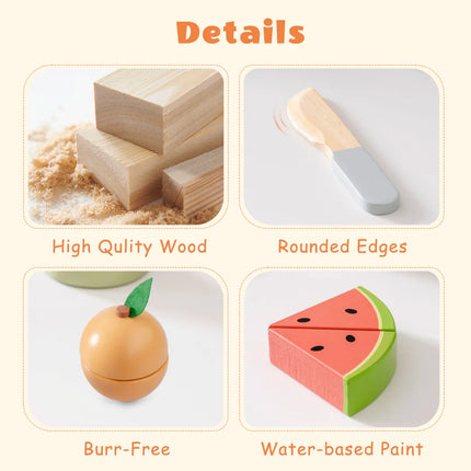 Wooden Childs Play Food Set - Fruit