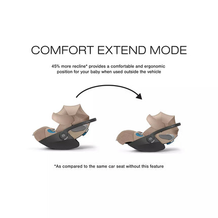 Cloud T Comfort Extend Infant Car Seat with SensorSafe - Beige