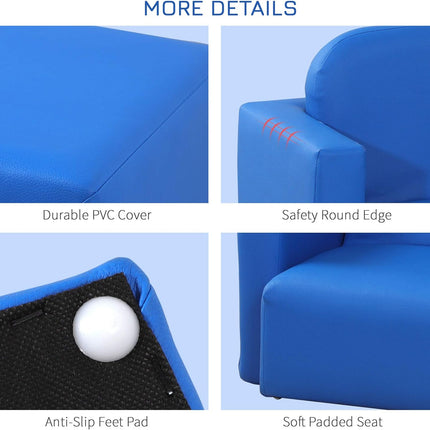 2-in-1 Multifunctional Kids Sofa Convertible