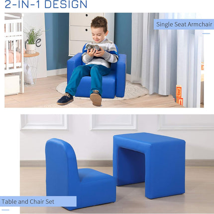 2-in-1 Multifunctional Kids Sofa Convertible