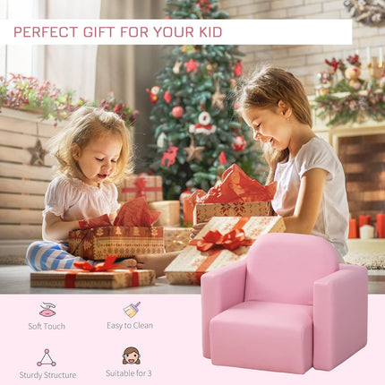 2-in-1 Multifunctional Kids Sofa Convertible Table and Chair