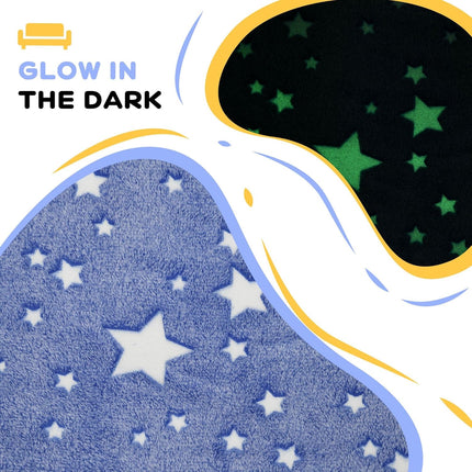 Toddler Sofa with Glow in The Dark Star Design