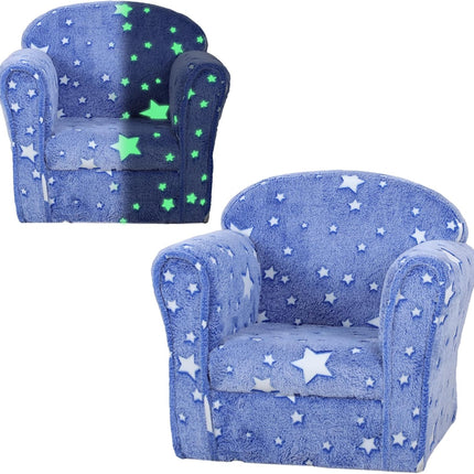 Toddler Sofa with Glow in The Dark Star Design