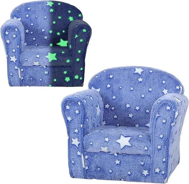 Toddler Sofa with Glow in The Dark Star Design