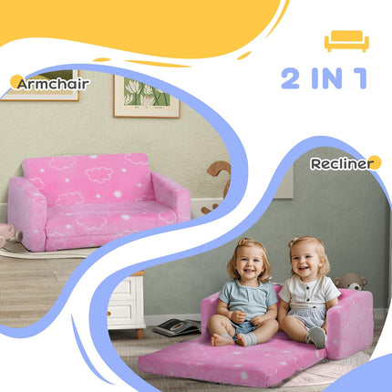 2 in 1 Kids Sofa Chair