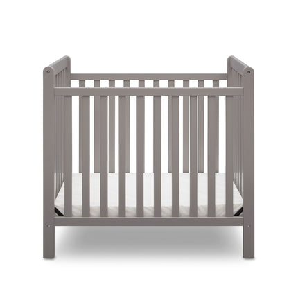 Classic Mini Crib with 2.75-inch Mattress - Convertible to Twin Bed