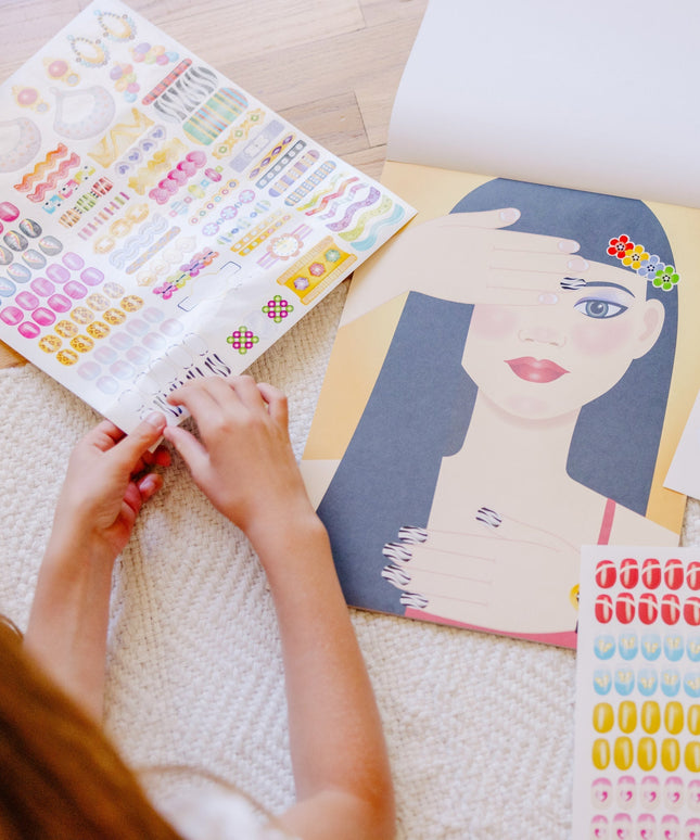 Sticker Pad - Jewelry & Nails Glitter Collection