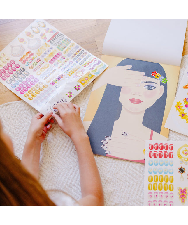 Sticker Pad - Jewelry & Nails Glitter Collection