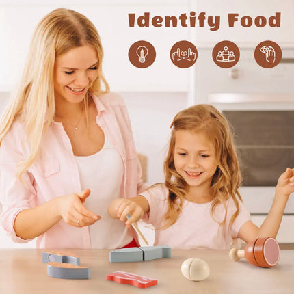 Wooden Childs Play Food Set - Meat