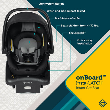 OnBoard Insta-LATCH Infant Car Seat - Cowbird
