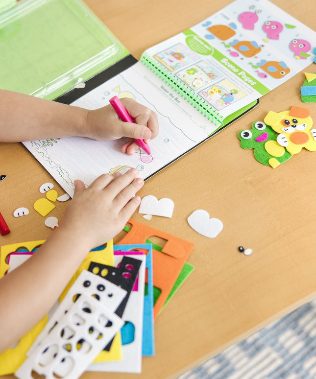 On-the-Go Felt Friends Stickers Craft Activity Set