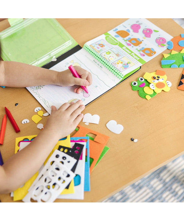 On-the-Go Felt Friends Stickers Craft Activity Set