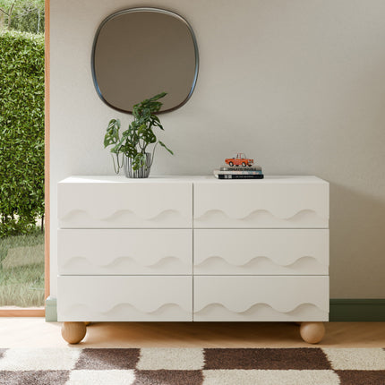 Lido Wave 6-Drawer Assembled Dresser