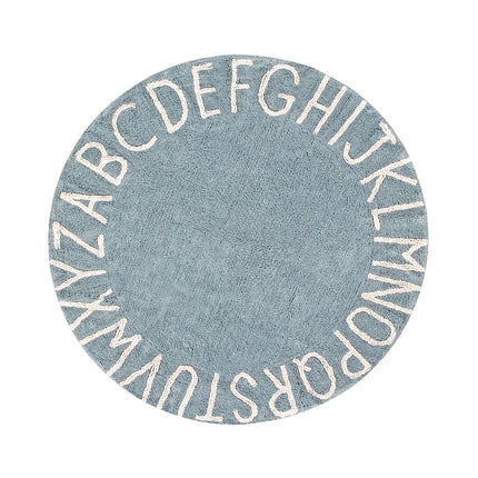 Round ABC Washable Rug