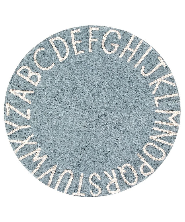Round ABC Washable Rug