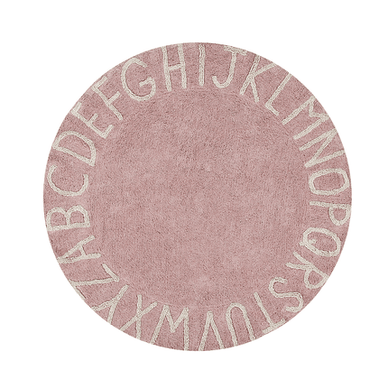 Round ABC Washable Rug
