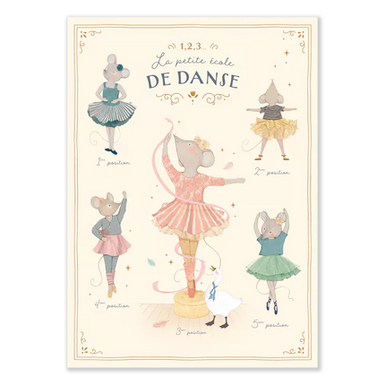 Moulin Roty Poster The 5 positions (50 x 70 cm)