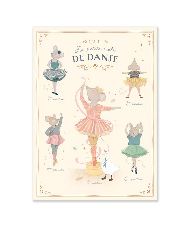 Moulin Roty Poster The 5 positions (50 x 70 cm)